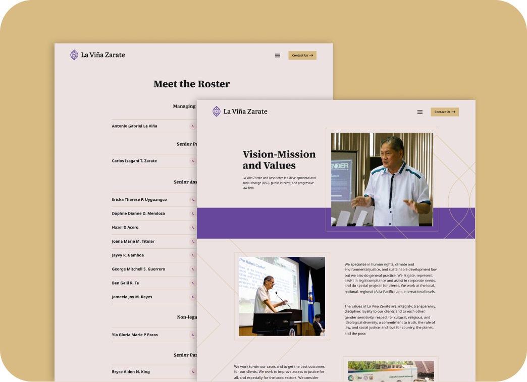 La Viña Zarate Law Firm Website Design